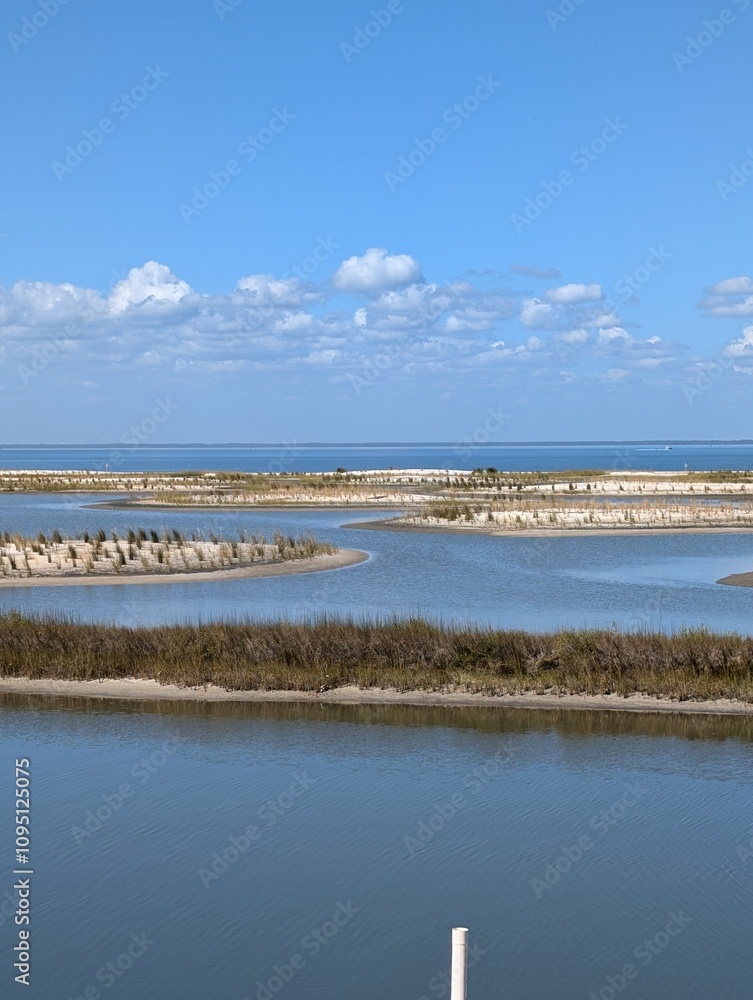 coastal lagoon view Dauphin Island