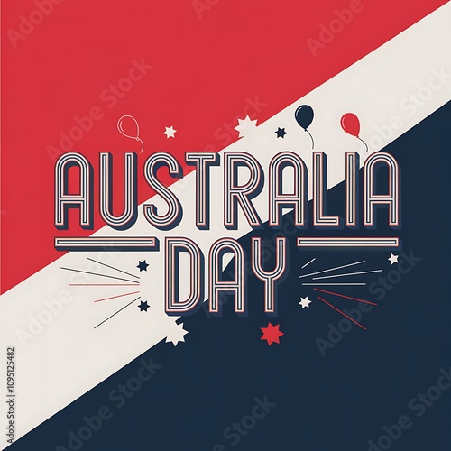 Australia Day Celebration Graphic Design photo