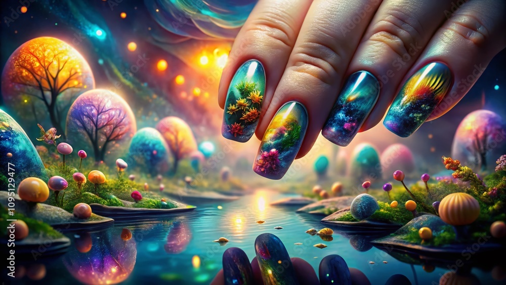Surreal Nail Designs Showcase: A Dreamy Fusion of Colors, Textures, and Patterns in an Enchanting Fantasy World of Imaginative Nail Art Creations for Unique Aesthetic Appeal Surreal Nail Designs Showcase: A Dreamy Fusion of Colors, Textures, and Patterns in an Enchanting Fantasy World of Imaginative Nail Art Creations for Unique Aesthetic Appeal
