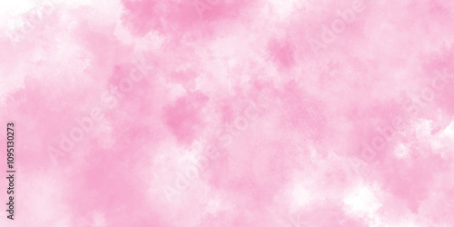 Soft Pink grainy white cloudy Watercolor Gradient Background, Soft Pink cloudy and smooth grunge watercolor texture background, aquarelle painted subtle pink watercolor canvas of grunge texture.