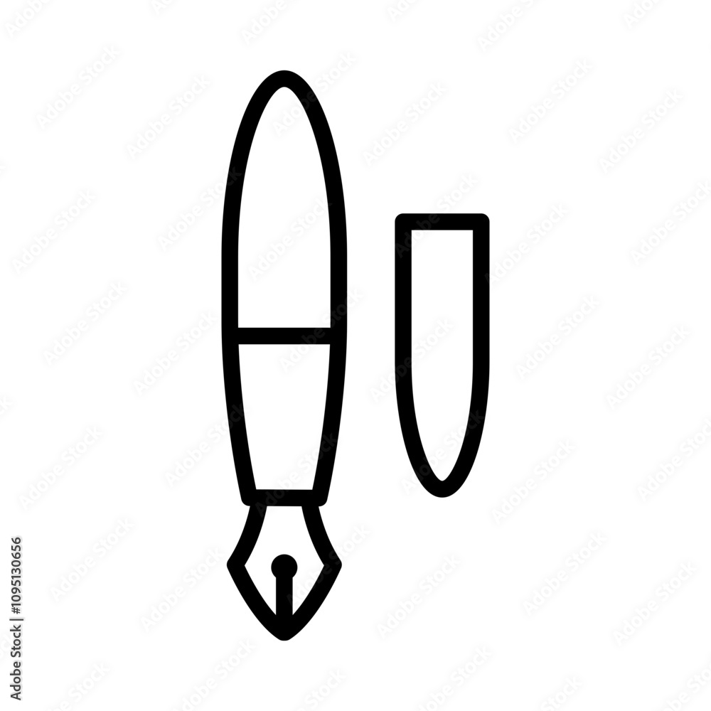 Pen icon in line style Pen icon in line style
