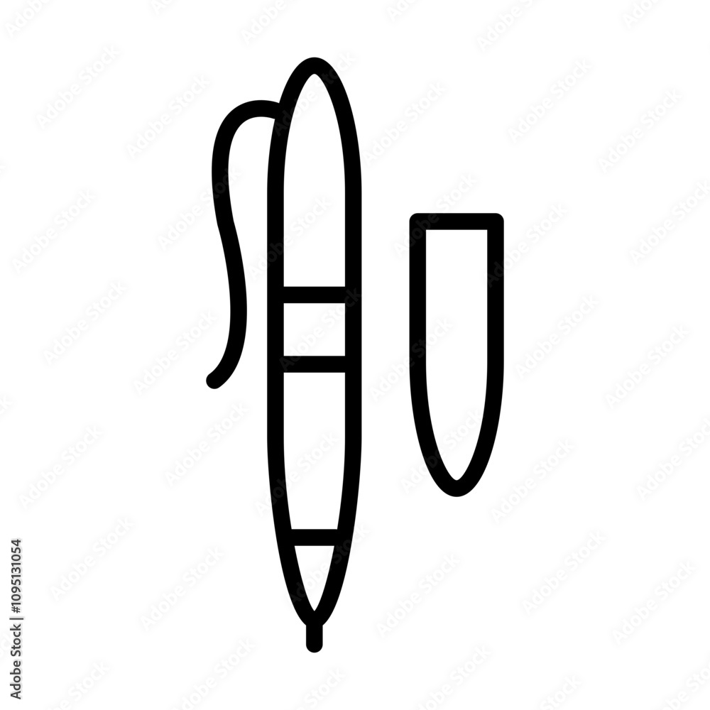 Pen icon in line style Pen icon in line style