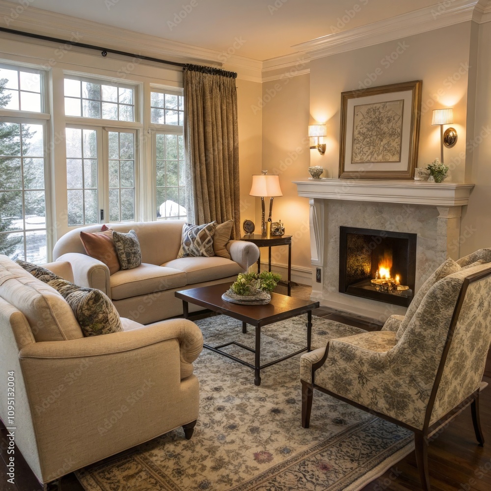 living room with fireplace living room with fireplace