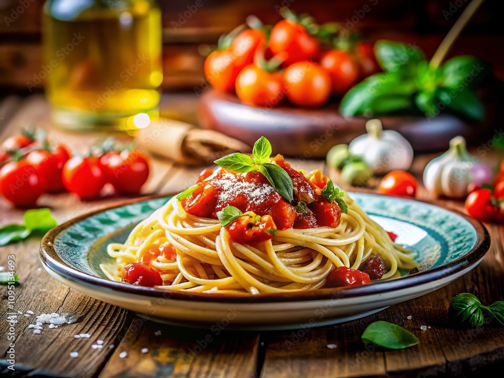 Tilt-Shift Photography of a Delicious Plate of Spaghetti with Vibrant Colors and Fine Details, Capturing the Essence of Italian Cuisine in a Whimsical Miniature Scene Tilt-Shift Photography of a Delicious Plate of Spaghetti with Vibrant Colors and Fine Details, Capturing the Essence of Italian Cuisine in a Whimsical Miniature Scene