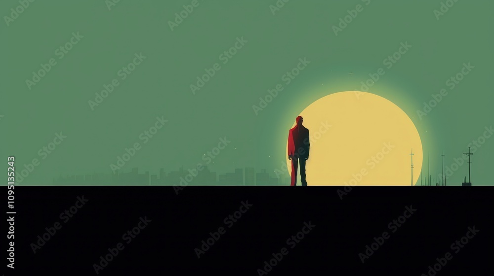 Fototapeta premium Abstract minimalist illustration