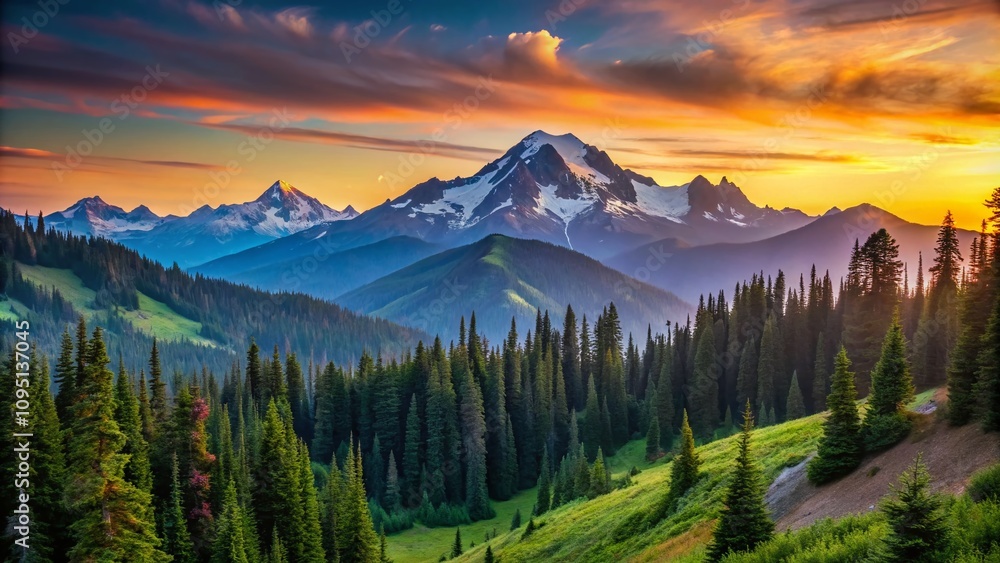 Tranquil Cascade Mountains at Dawn: A Minimalist Approach to Nature's Beauty with Serene Landscapes, Soft Colors, and Unique Patterns of Light and Shadow Tranquil Cascade Mountains at Dawn: A Minimalist Approach to Nature's Beauty with Serene Landscapes, Soft Colors, and Unique Patterns of Light and Shadow