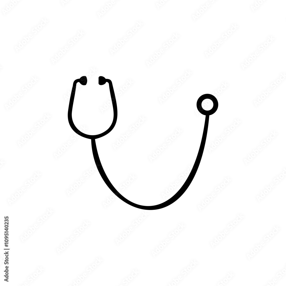 Stethoscope Medicine and Health flat vector icon. Gear Medicine Web Icon, health care medical sign icon vector Stethoscope Medicine and Health flat vector icon. Gear Medicine Web Icon, health care medical sign icon vector