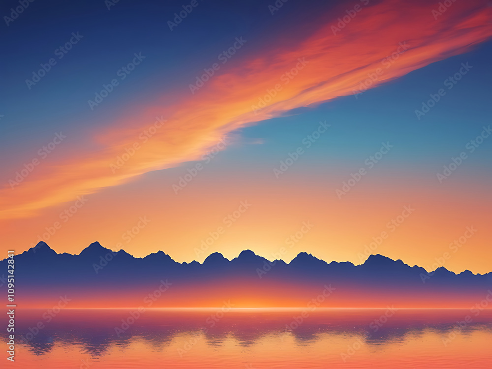 Beautiful evening sky, sunset imagedusk twilight light blue landscape sunrise summer Beautiful evening sky, sunset imagedusk twilight light blue landscape sunrise summer