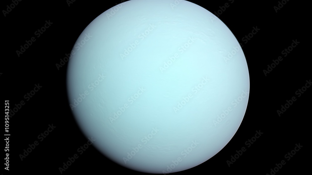 A Close-Up of the Planet Uranus in Space A Close-Up of the Planet Uranus in Space