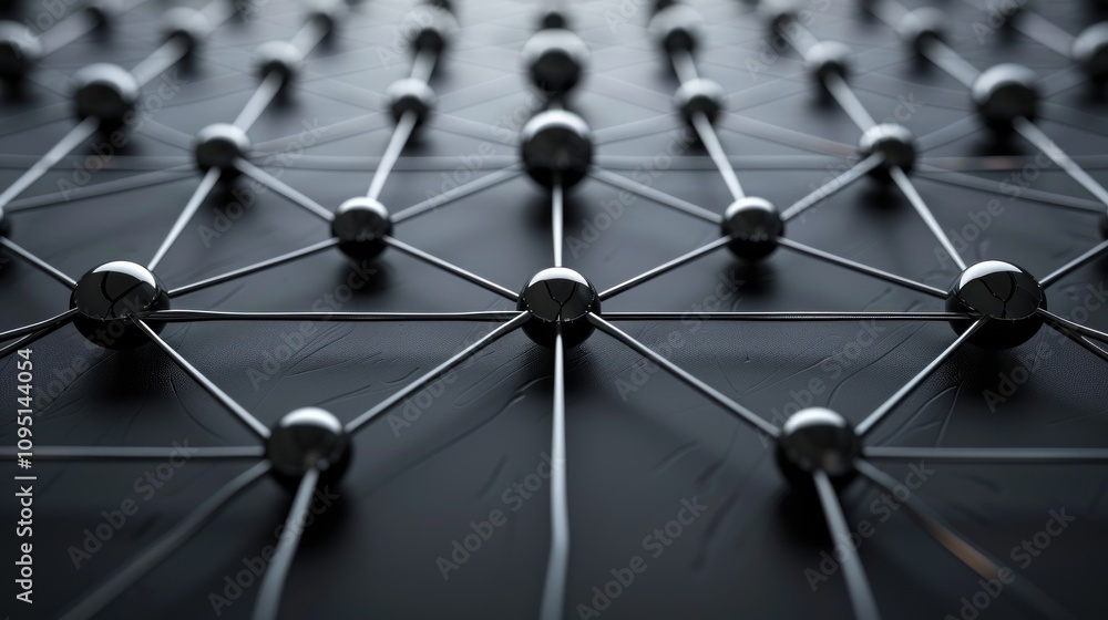 Network connection spheres. Network connection spheres.