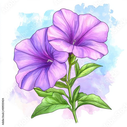 petunia cartoon drawing clipart photo