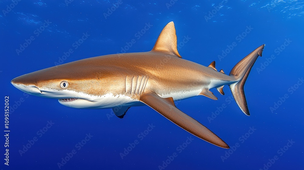 Naklejka premium Oceanic Shark Underwater Wildlife Marine Life Photo