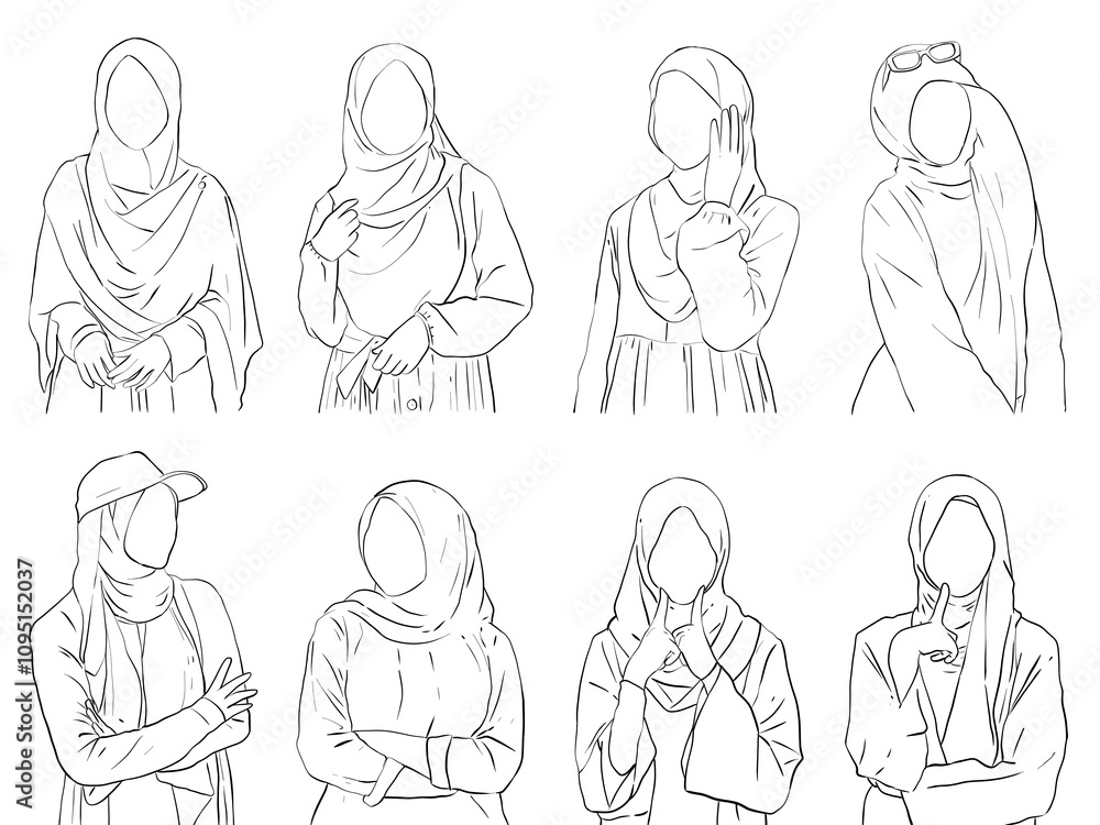 Beautiful woman with Hijab Collection Beautiful woman with Hijab Collection