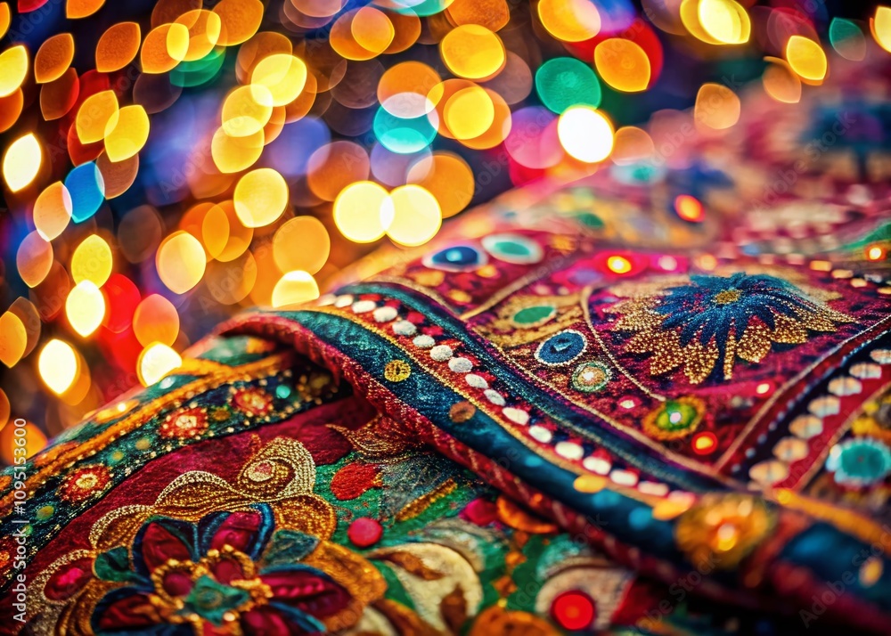 Vibrant Indian Patterns with Bokeh Effect Creating a Stunning Visual Experience for Home Decor, Fashion, and Cultural Celebrations, Perfect for Art Lovers and Enthusiasts Vibrant Indian Patterns with Bokeh Effect Creating a Stunning Visual Experience for Home Decor, Fashion, and Cultural Celebrations, Perfect for Art Lovers and Enthusiasts