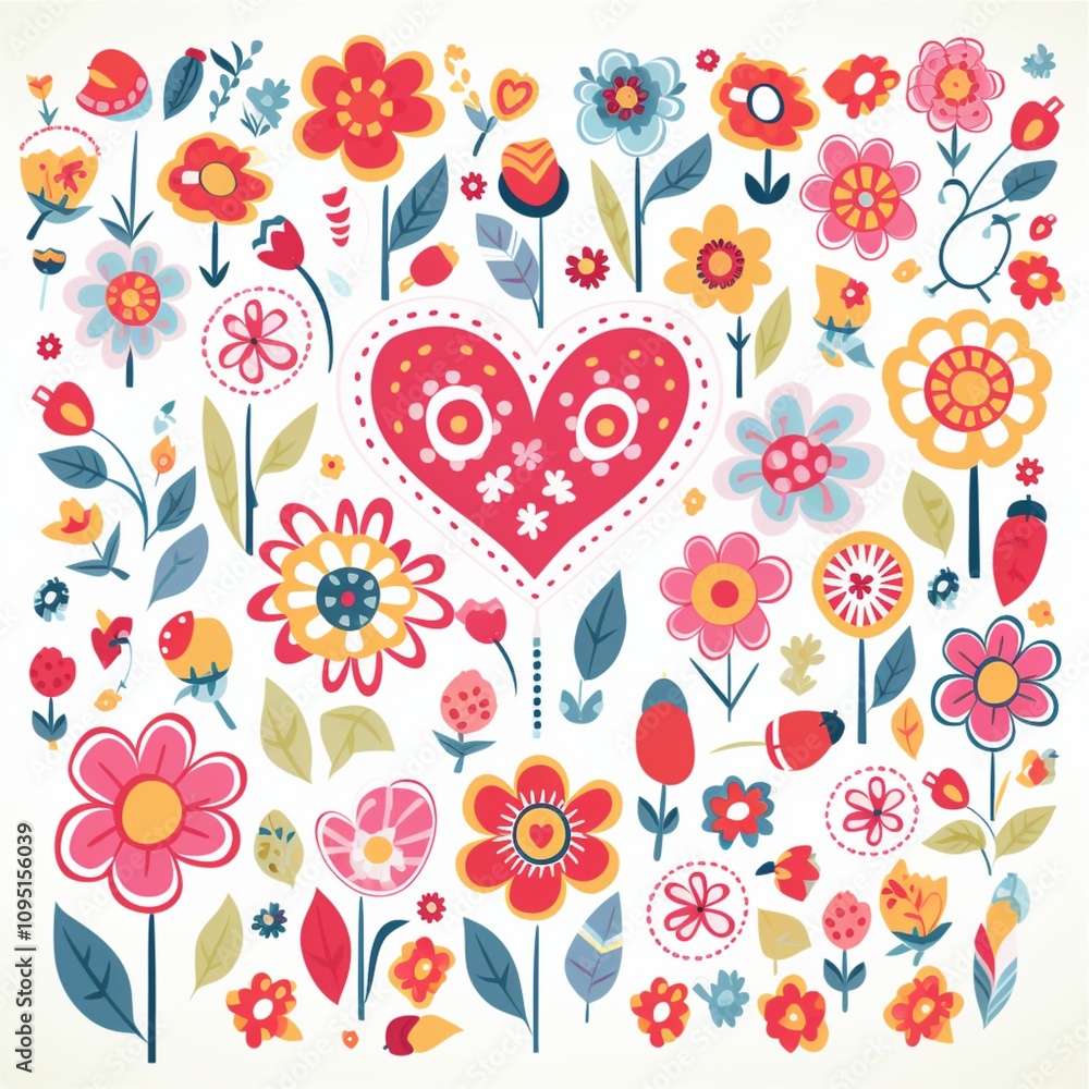 Fototapeta premium background with hearts