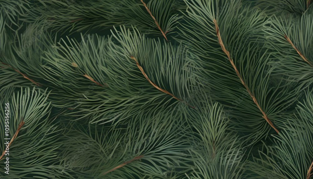 Fototapeta premium Mountain Forest Pine Needles