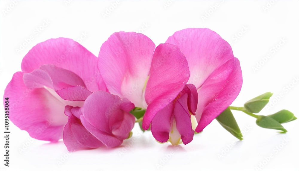 Sweet Pea pink on white background isolated. Beautiful flower. Sweet Pea pink on white background isolated. Beautiful flower.