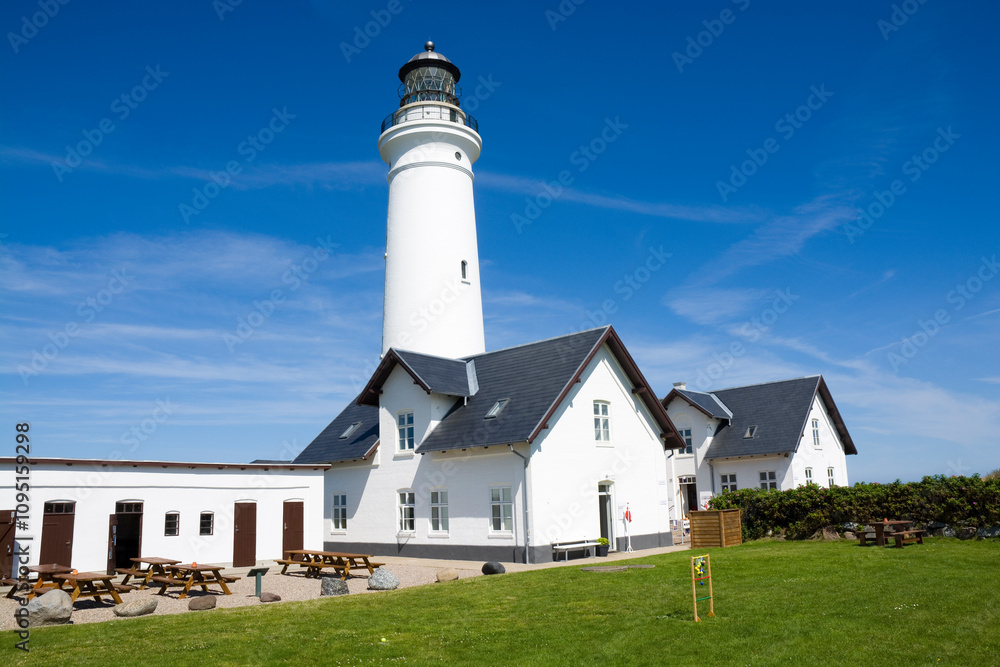 Hirtshals lighthouse on the northern part of the Jutland peninsula in Denmark Hirtshals lighthouse on the northern part of the Jutland peninsula in Denmark