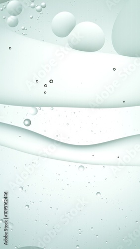 Macro Shot of Moving Oil Bu...
