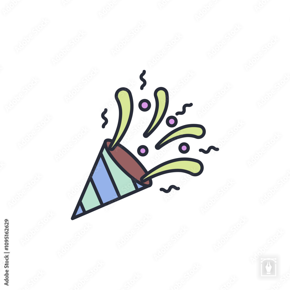 confetti icon. confetti Symbol sign for mobile concept and web design. Vector icon, Logo illustration, Vector graphics confetti icon. confetti Symbol sign for mobile concept and web design. Vector icon, Logo illustration, Vector graphics