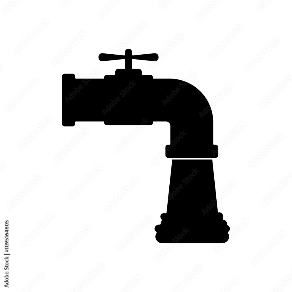 water tap icon flat style, ui or ux pictogram vector illustration, isolated on white water tap icon flat style, ui or ux pictogram vector illustration, isolated on white
