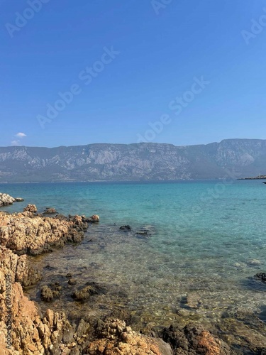 view of the sea and mountains