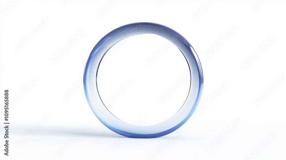 Stunning Blue Glass Circle Design Stunning Blue Glass Circle Design
