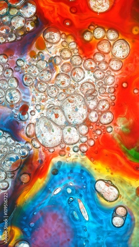 Macro Shot of Moving Color ...