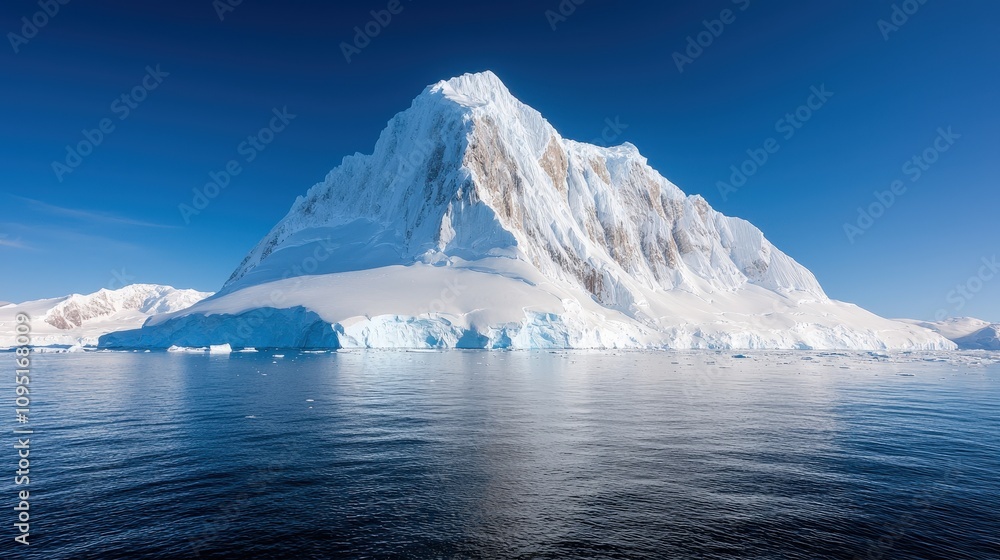 Antarctic Glacier Snow capped Peaks Iceberg Turquoise Water Polar Landscape Frozen Tundra Majestic Antarctic Glacier Snow capped Peaks Iceberg Turquoise Water Polar Landscape Frozen Tundra Majestic