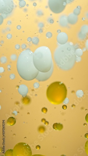 Macro Shot of Moving Oil an...
