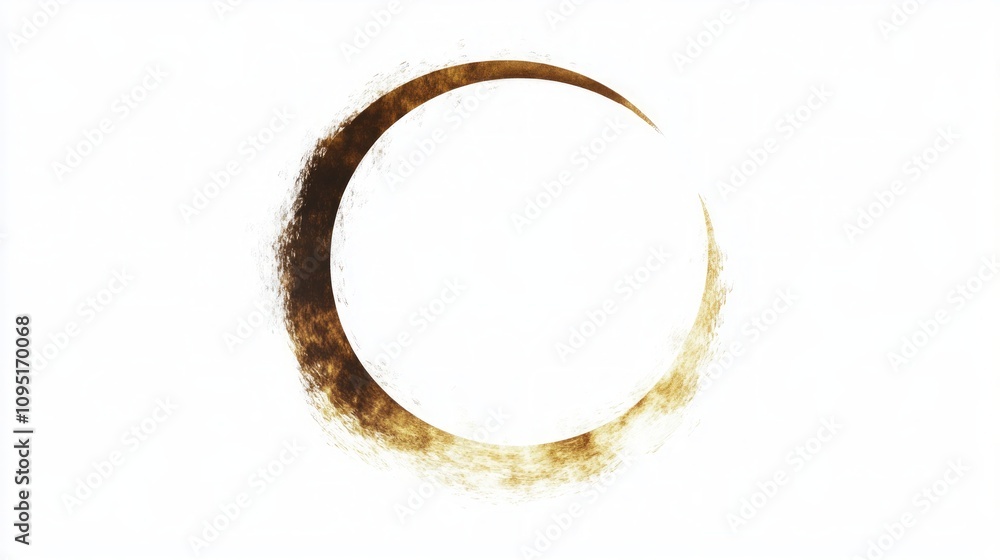 Abstract Brown Circle Painting Abstract Brown Circle Painting