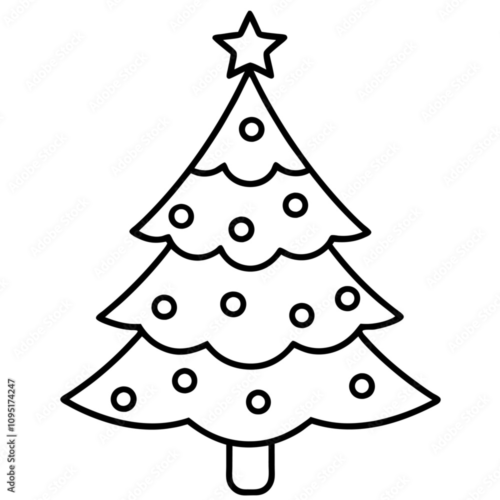 Festive decorated Christmas tree presents Festive decorated Christmas tree presents