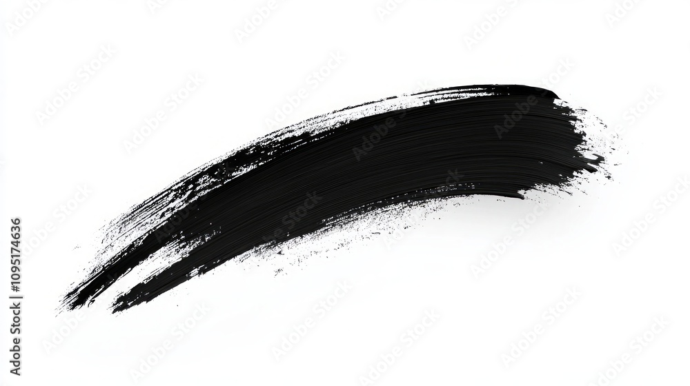 Abstract Black Brushstroke Art Abstract Black Brushstroke Art