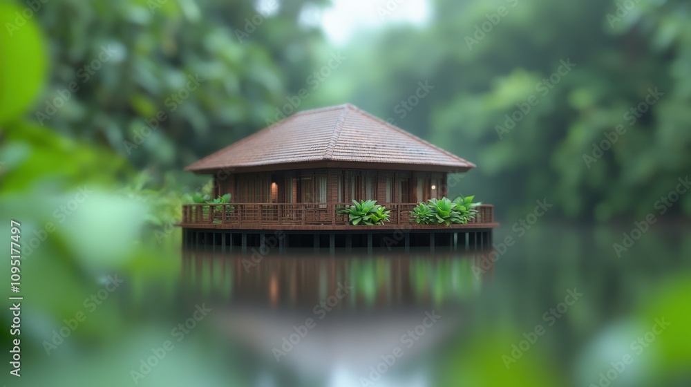 Tranquil Lakeside Cabin Retreat in Lush Forest Nature Escape Tranquil Lakeside Cabin Retreat in Lush Forest Nature Escape
