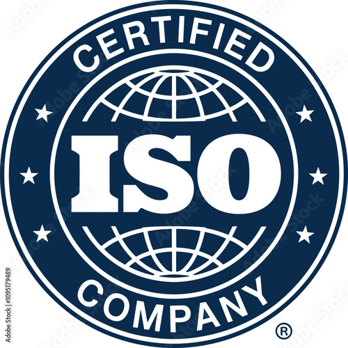 ISO Certified Company Badge - Quality Assurance Emblem