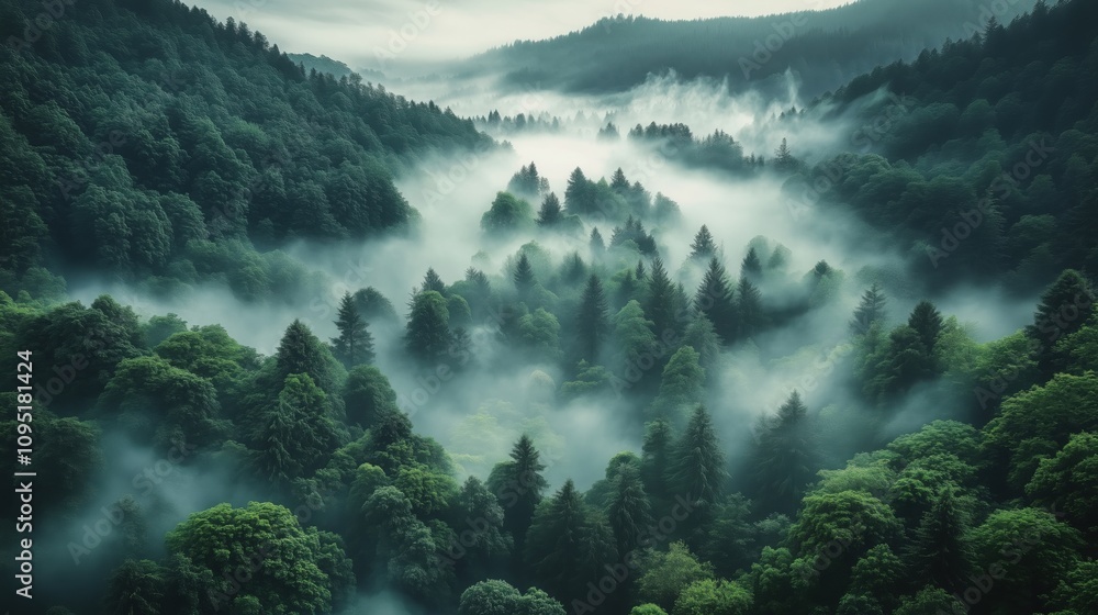 Discover the enchanting schwarzwald, germany: a misty sunrise turns a peaceful forest valley into a magical and inspiring wilderness Discover the enchanting schwarzwald, germany: a misty sunrise turns a peaceful forest valley into a magical and inspiring wilderness