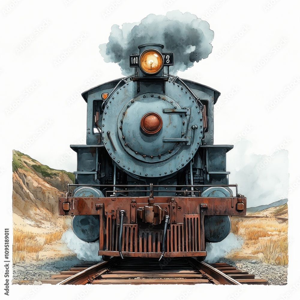Fototapeta premium Steam Locomotive