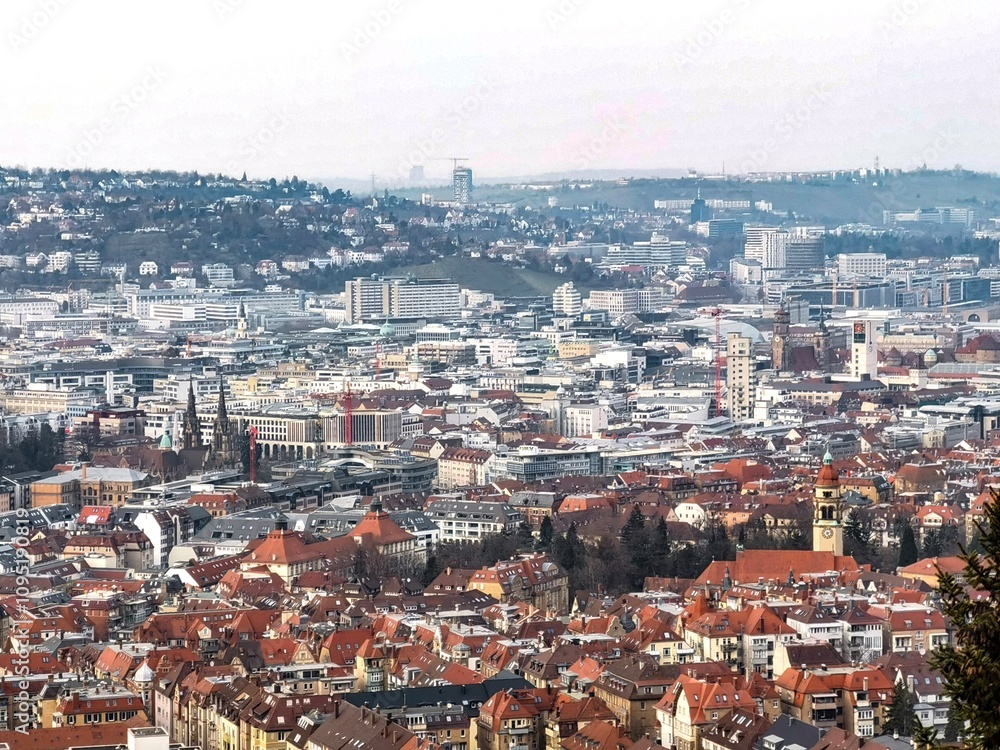 Obraz premium the city view of Stuttgart, Germany