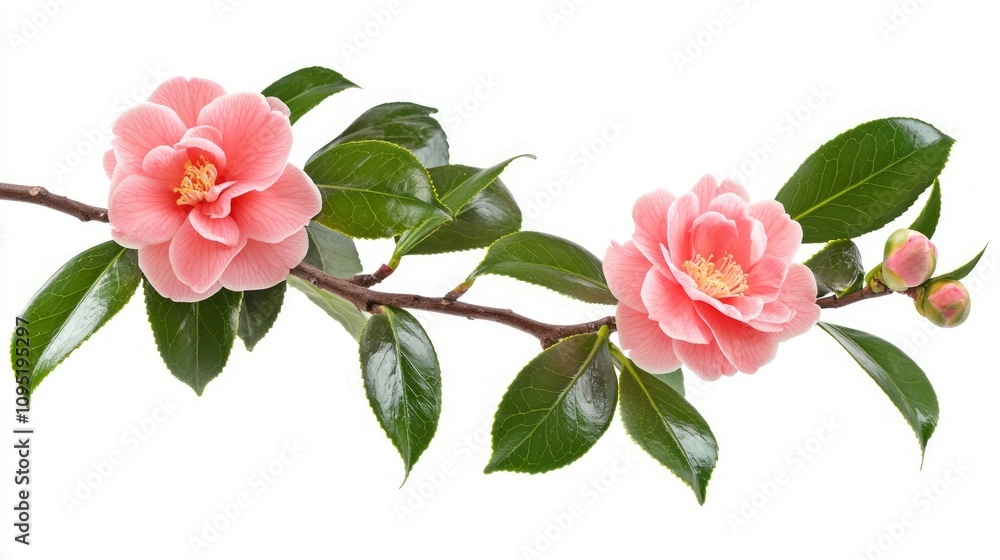 Delicate Pink Camellia Blossom Delicate Pink Camellia Blossom