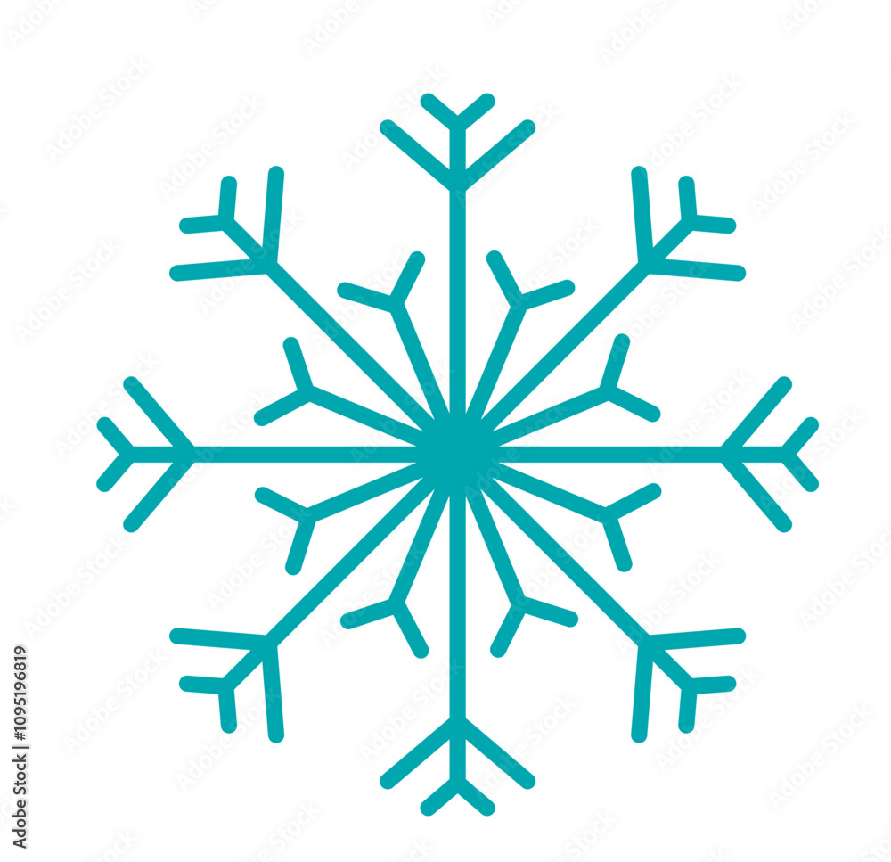 Schneeflocke, Symbol, Icon, Vektor - Weihnachten Schneeflocke, Symbol, Icon, Vektor - Weihnachten