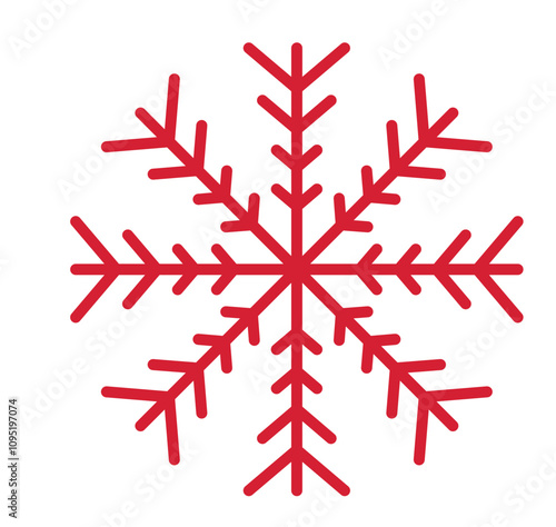 Schneeflocke, Symbol, Icon, Vektor - Weihnachten