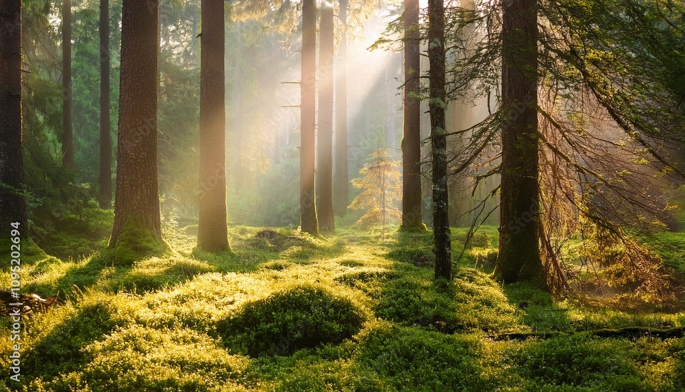 Fototapeta premium morning in the forest