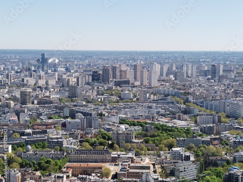 the panorama view of Paris, France photo