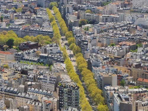 the panorama view of Paris, France photo