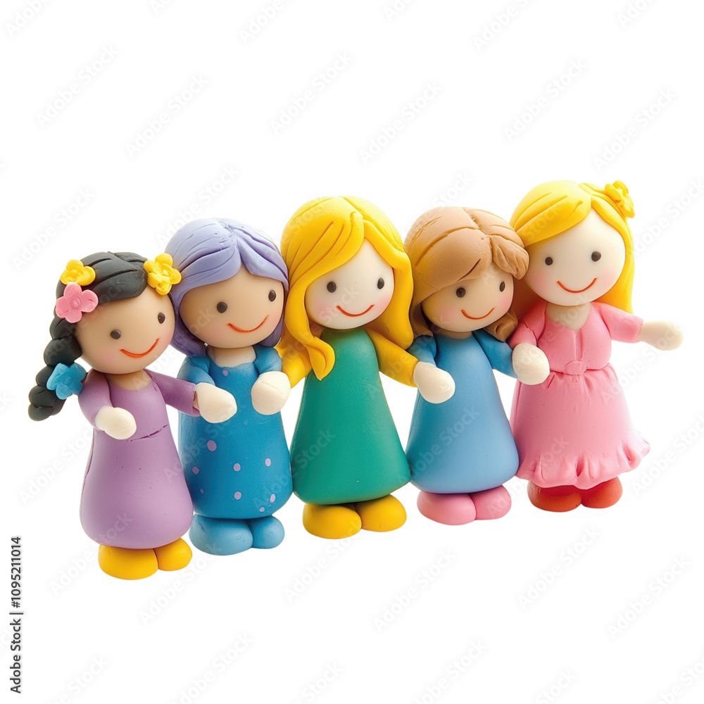 Colorful figurines representing friendship and diversity in community settings, perfect for illustrating unity and joy. Colorful figurines representing friendship and diversity in community settings, perfect for illustrating unity and joy.