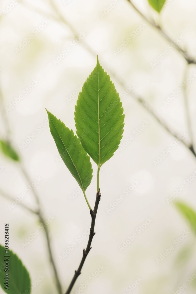 spring background green tree leaves on blurred background. spring background green tree leaves on blurred background.