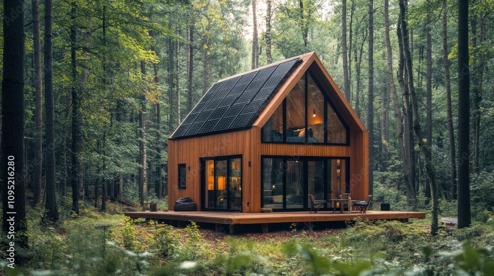 Eco-Friendly Cabin Retreat in the Woods: Sustainable Living in Nature Eco-Friendly Cabin Retreat in the Woods: Sustainable Living in Nature