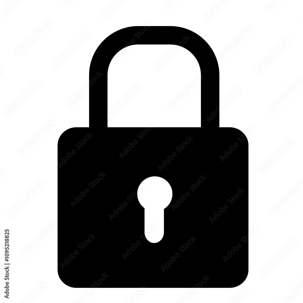 lock icon isolated on white lock icon isolated on white