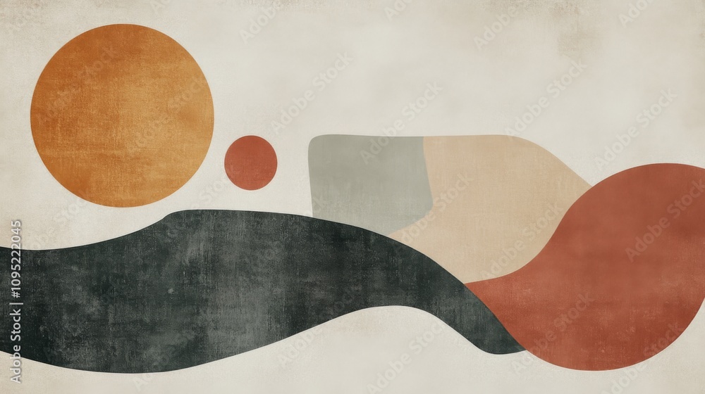 Abstract Wave Pattern Background - Modern Minimalist Art Print Abstract Wave Pattern Background - Modern Minimalist Art Print