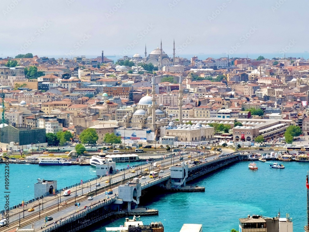 Fototapeta premium the panorama view of Istanbul, Turkey